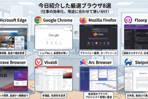ブラウザは1つだけ使うと損？おすすめブラウザと使い分けを解説